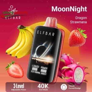 Elf bar moon night 40000 puffs Dragon Strawnana
