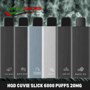 Hqd Cuvie Slick 6000 Puffs 20MG Nicotine Disposable Vape In Dubai