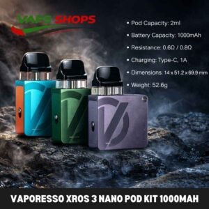 Vaporesso Xros 3 Nano Pod Kit 1000mAh Pod System In UAE