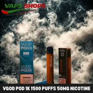 Vgod Pod 1k 1500 Puffs 50MG Nicotine Disposable Vape