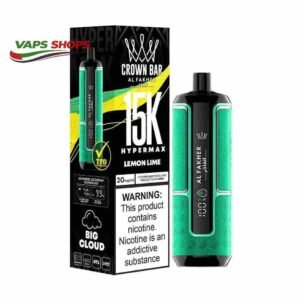 Al Fakher Crown Bar Hypermax 15000 Puffs Lemon Lime
