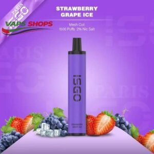 ISGO Paris Disposable Vape 1500 Puffs STRAWBERRY GRAPE ICE ISGO Paris Disposable Vape 1500 Puffs STRAWBERRY GRAPE ICE
