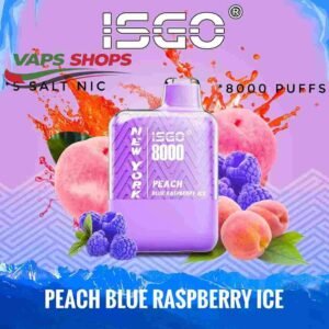 Isgo New York 8000 Puffs Peach Blue Respberry Ice Isgo New York 8000 Puffs Peach Blue Respberry Ice