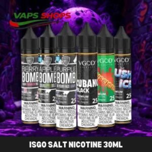 Isgo Salt Nicotine 30ml 25MG & 50MG In UAE