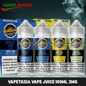 VAPETASIA Vape Juice 100ML 3MG E Liquid