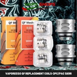 VAPORESSO QF REPLACEMENT COILS 3PC PAC SKRR
