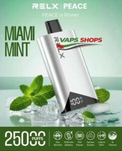 RELX Peace 25000 puffs 20MG Miami Mint RELX Peace 25000 puffs 20MG Miami Mint