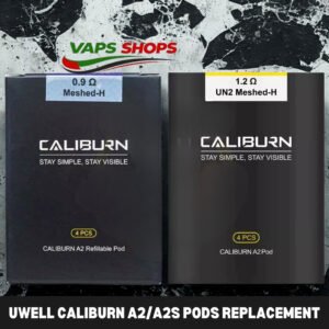 UWELL Caliburn A2A2S Pods 0.9ohm & 1.2ohm Replacement Pods In Dubai, UAE